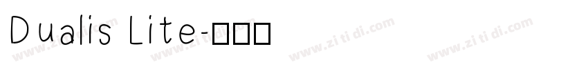 Dualis Lite字体转换